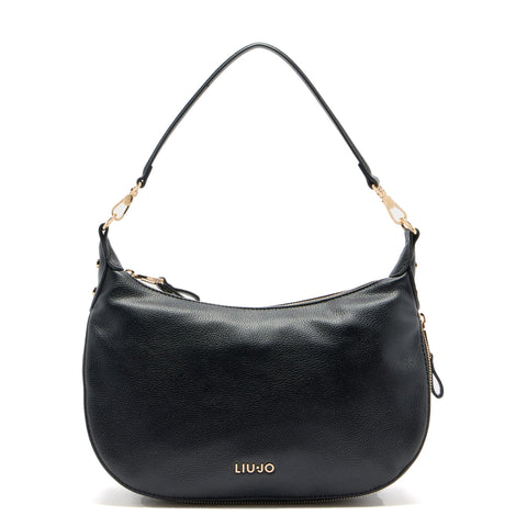 Liu Jo - Hobo Bag Media Espandibile Black - AF5133E0058 - BLACK