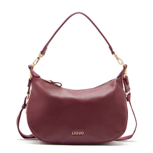 Liu Jo - Hobo Bag Media Espandibile Red Wine - AF5133E0058 - RED/WINE