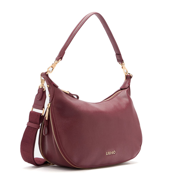 Liu Jo - Hobo Bag Media Espandibile Red Wine - AF5133E0058 - RED/WINE