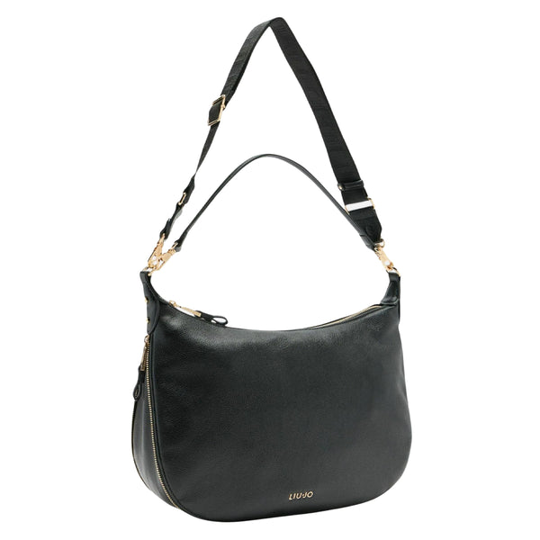 Liu Jo - Hobo Bag Grande Espandibile Black - AF5134E0058 - BLACK