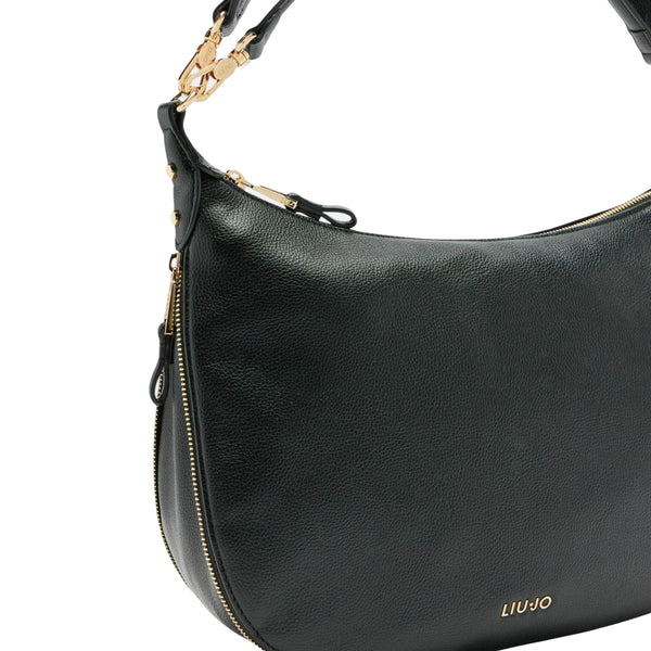 Liu Jo - Hobo Bag Grande Espandibile Black - AF5134E0058 - BLACK