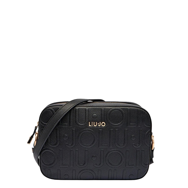Liu Jo - Camera Bag logo embossed Black - AF5159E0538 - BLACK