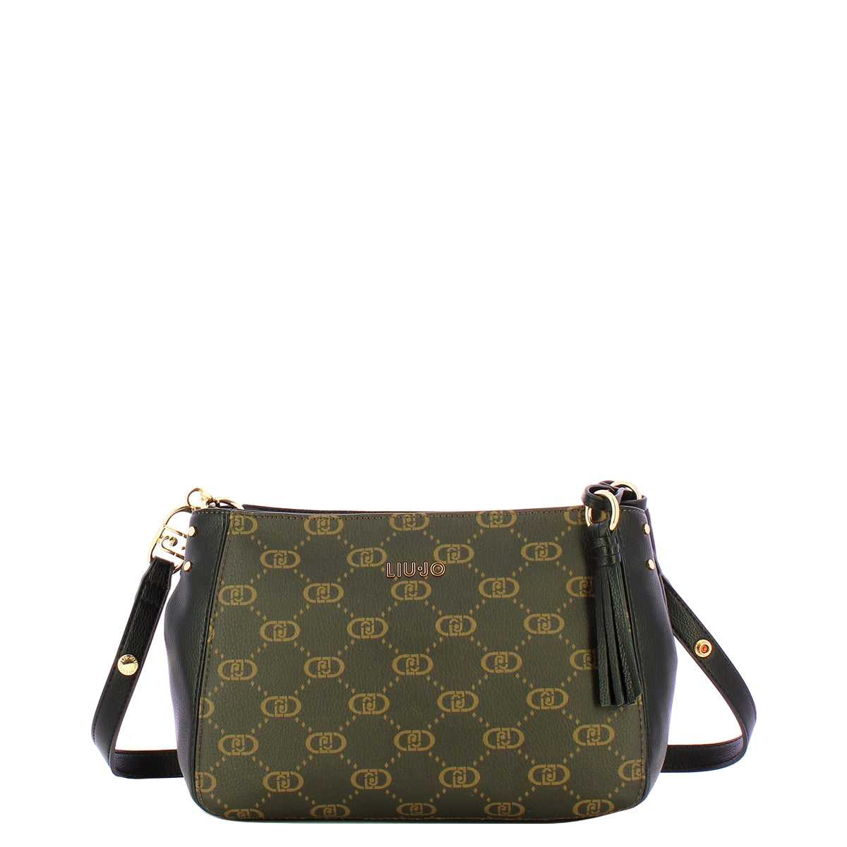 Liu Jo - Borsa a spalla Media Monogram Black - AF5116E0053 - BLACK