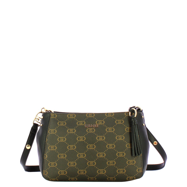 Liu Jo - Borsa a spalla Media Monogram Black - AF5116E0053 - BLACK