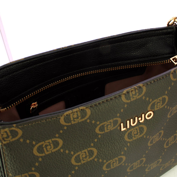 Liu Jo - Borsa a spalla Media Monogram Black - AF5116E0053 - BLACK