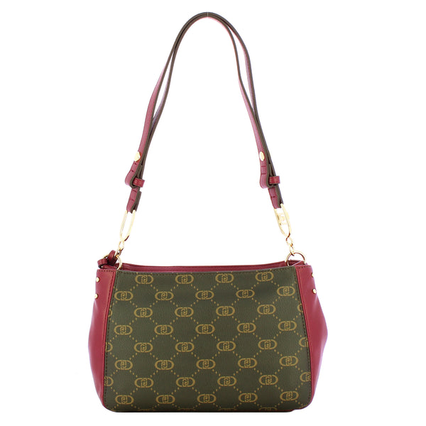 Liu Jo - Borsa a spalla Media Monogram Red Wine - AF5116E0053 - RED/WINE