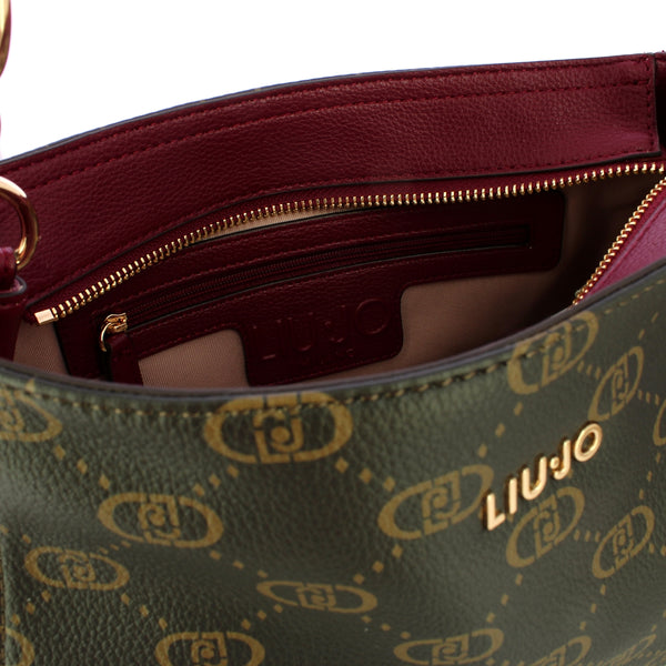 Liu Jo - Borsa a spalla Media Monogram Red Wine - AF5116E0053 - RED/WINE