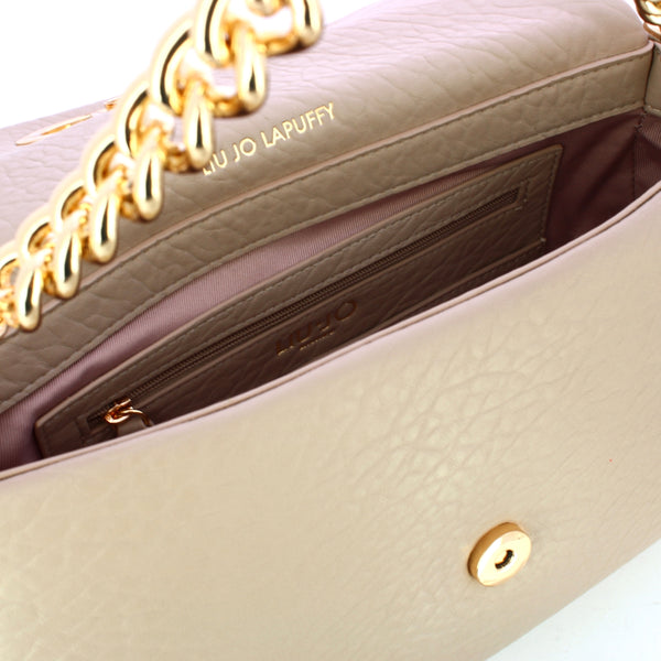 Liu Jo - LaPuffy medium Neutro Shoulder Bag - AF5138E0161 - NEUTRO