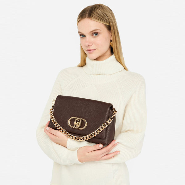 Liu Jo - LaPuffy medium Moro Light Shoulder Bag - AF5138E0161 - MORO/LIGHT