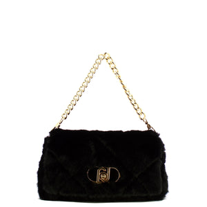 Liu Jo - LaPuffy medium Black Shoulder Bag - AF5138E0305 - BLACK