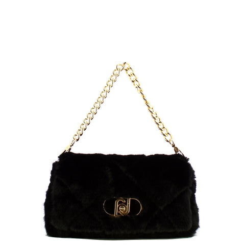 Liu Jo - LaPuffy medium Black Shoulder Bag - AF5138E0305 - BLACK