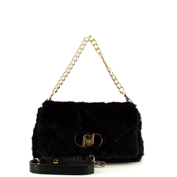 Liu Jo - LaPuffy medium Black Shoulder Bag - AF5138E0305 - BLACK