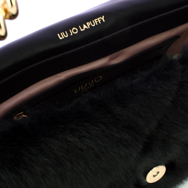 Liu Jo - LaPuffy medium Black Shoulder Bag - AF5138E0305 - BLACK