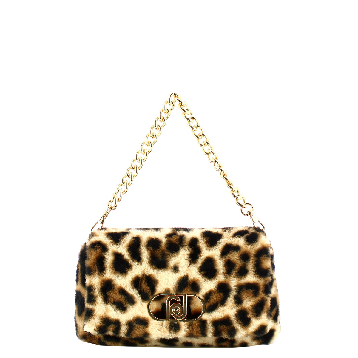 Liu Jo - LaPuffy medium Maculato Naturale Shoulder Bag - AF5138E0410 - MACUL.NATURALE