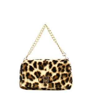 Liu Jo - LaPuffy medium Maculato Naturale Shoulder Bag - AF5138E0410 - MACUL.NATURALE