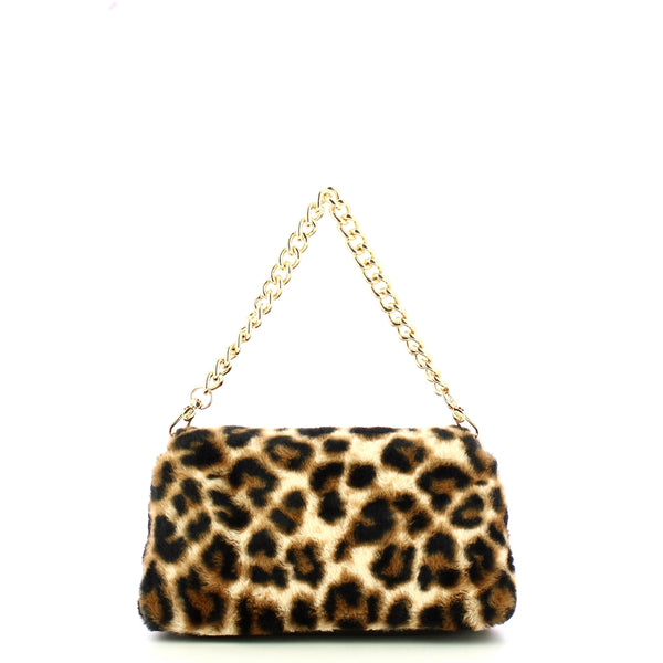 Liu Jo - LaPuffy medium Maculato Naturale Shoulder Bag - AF5138E0410 - MACUL.NATURALE