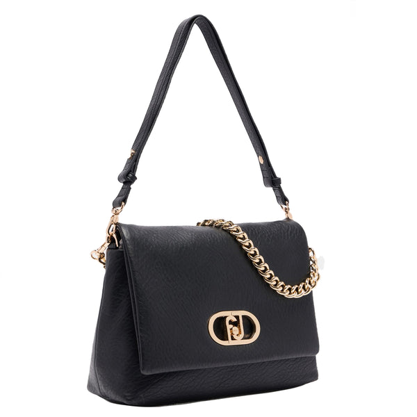 Liu Jo - LaPuffy large Black Shoulder Bag - AF5147E0161 - BLACK