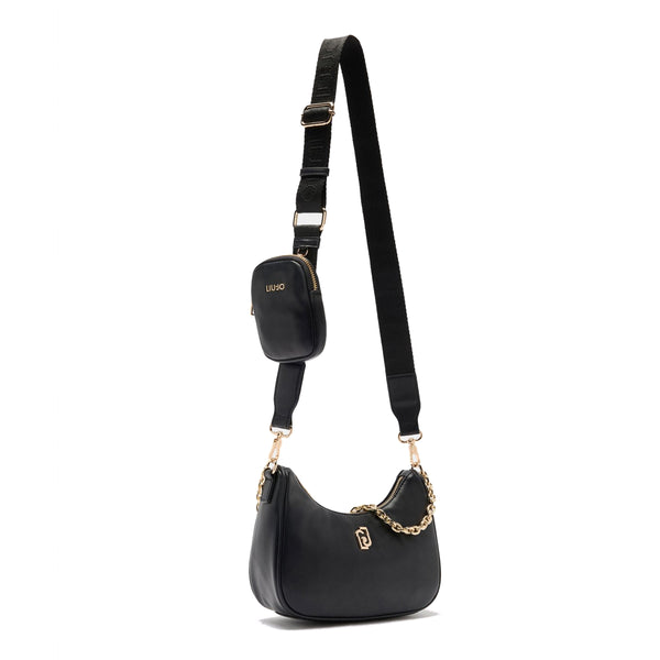 Liu Jo - Borsa a tracolla con catena Black - AF5180E0077 - BLACK