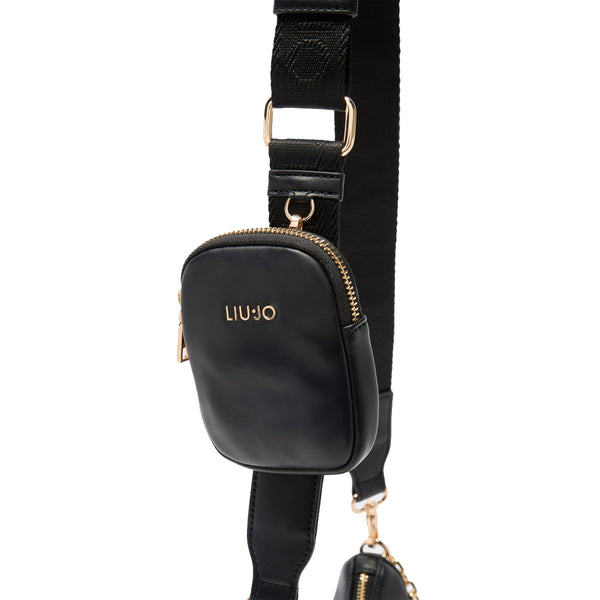 Liu Jo - Borsa a tracolla con catena Black - AF5180E0077 - BLACK