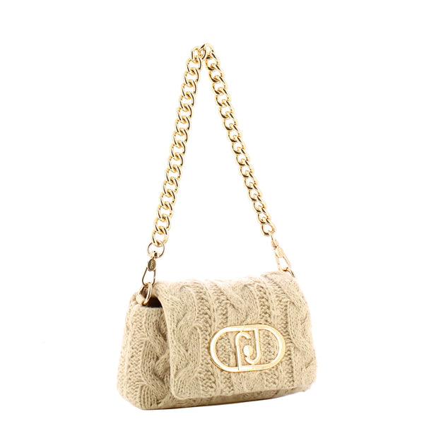 Liu Jo - Sottospalla LaPuffy Piccola in maglia Marmo - AF5269J0001 - MARMO