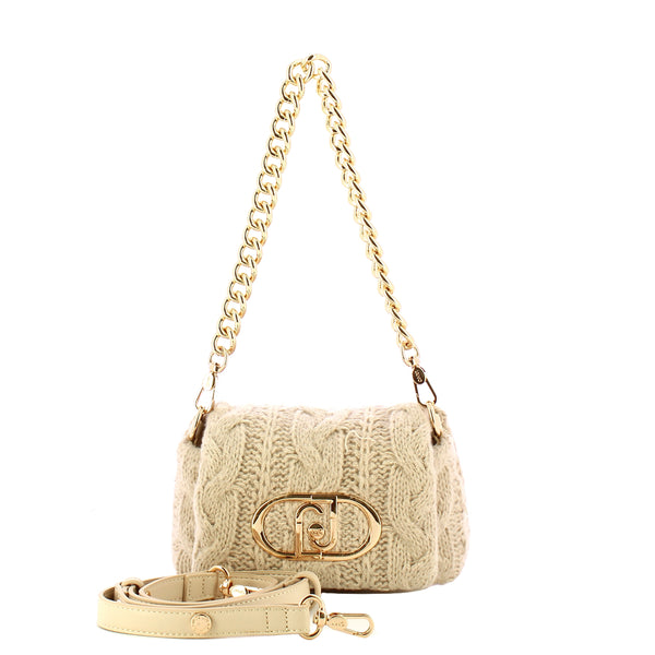 Liu Jo - Sottospalla LaPuffy Piccola in maglia Marmo - AF5269J0001 - MARMO