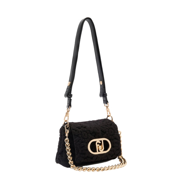 Liu Jo - Sottospalla LaPuffy Piccola con ricamo Black - AF5269J0417 - BLACK