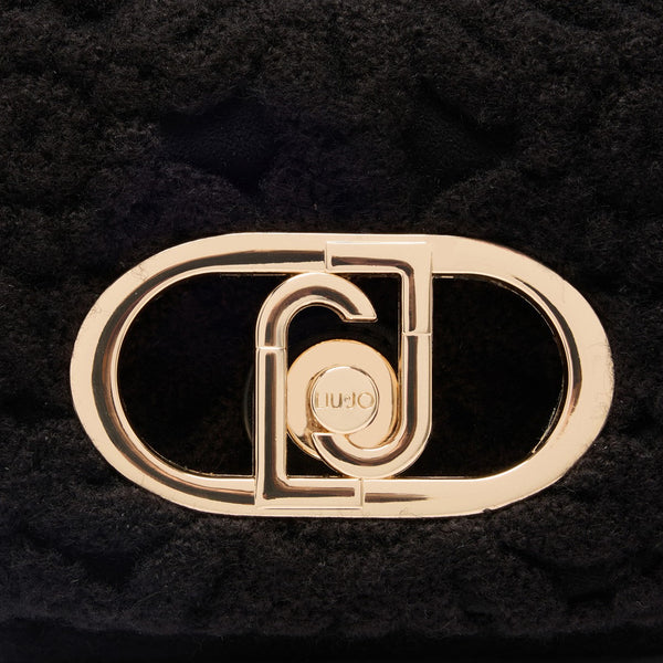 Liu Jo - Sottospalla LaPuffy Piccola con ricamo Black - AF5269J0417 - BLACK