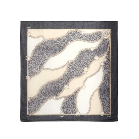 Liu Jo - Foulard Liu Jo Better with chains Black - 2F5074T0300 - BLACK