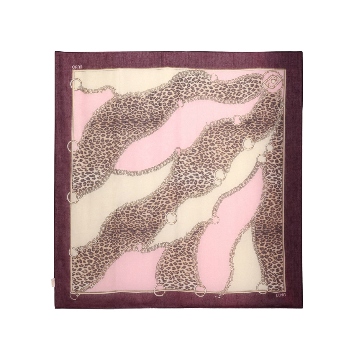 Liu Jo - Foulard Liu Jo Better with chains Red Aubergine - 2F5074T0300 - RED/AUBERGINE