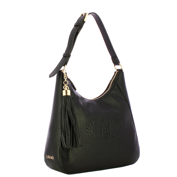 Liu Jo - Hobo Bag con nappina Black - AF5119E0161 - BLACK