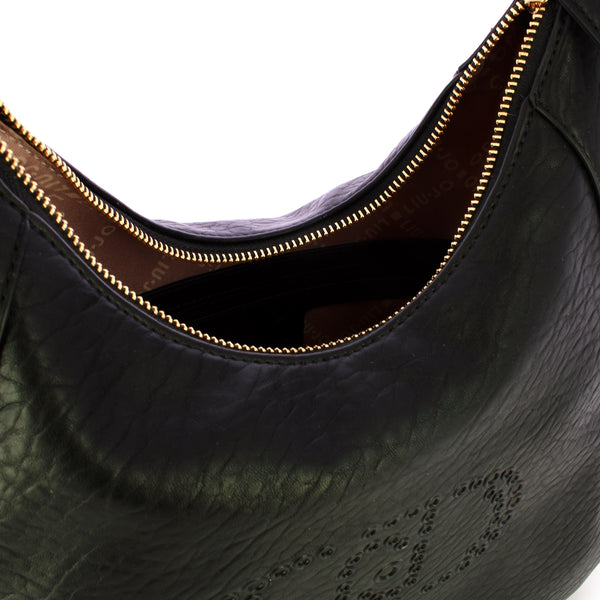 Liu Jo - Hobo Bag con nappina Black - AF5119E0161 - BLACK