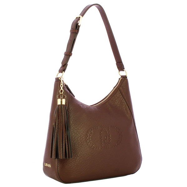 Liu Jo - Hobo Bag con nappina Moro Light - AF5119E0161 - MORO/LIGHT