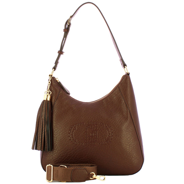 Liu Jo - Hobo Bag con nappina Moro Light - AF5119E0161 - MORO/LIGHT