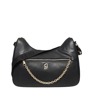 Liu Jo - Borsa a tracolla Media con catena Black - AF5322E0077 - BLACK