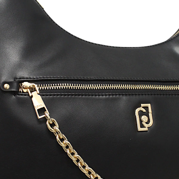 Liu Jo - Borsa a tracolla Media con catena Black - AF5322E0077 - BLACK