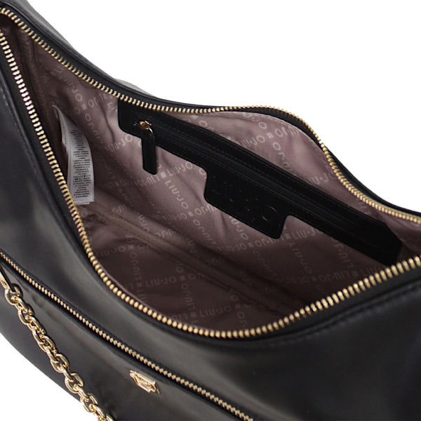 Liu Jo - Borsa a tracolla Media con catena Black - AF5322E0077 - BLACK