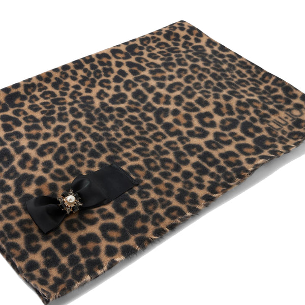 Liu Jo - Stola Animalier con spilla - 2F5047T0300 - ANIMALIER