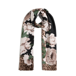 Liu Jo - Stola stampa animalier floreale Black - 2F5077T0300 - BLACK
