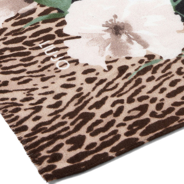 Liu Jo - Stola stampa animalier floreale Black - 2F5077T0300 - BLACK