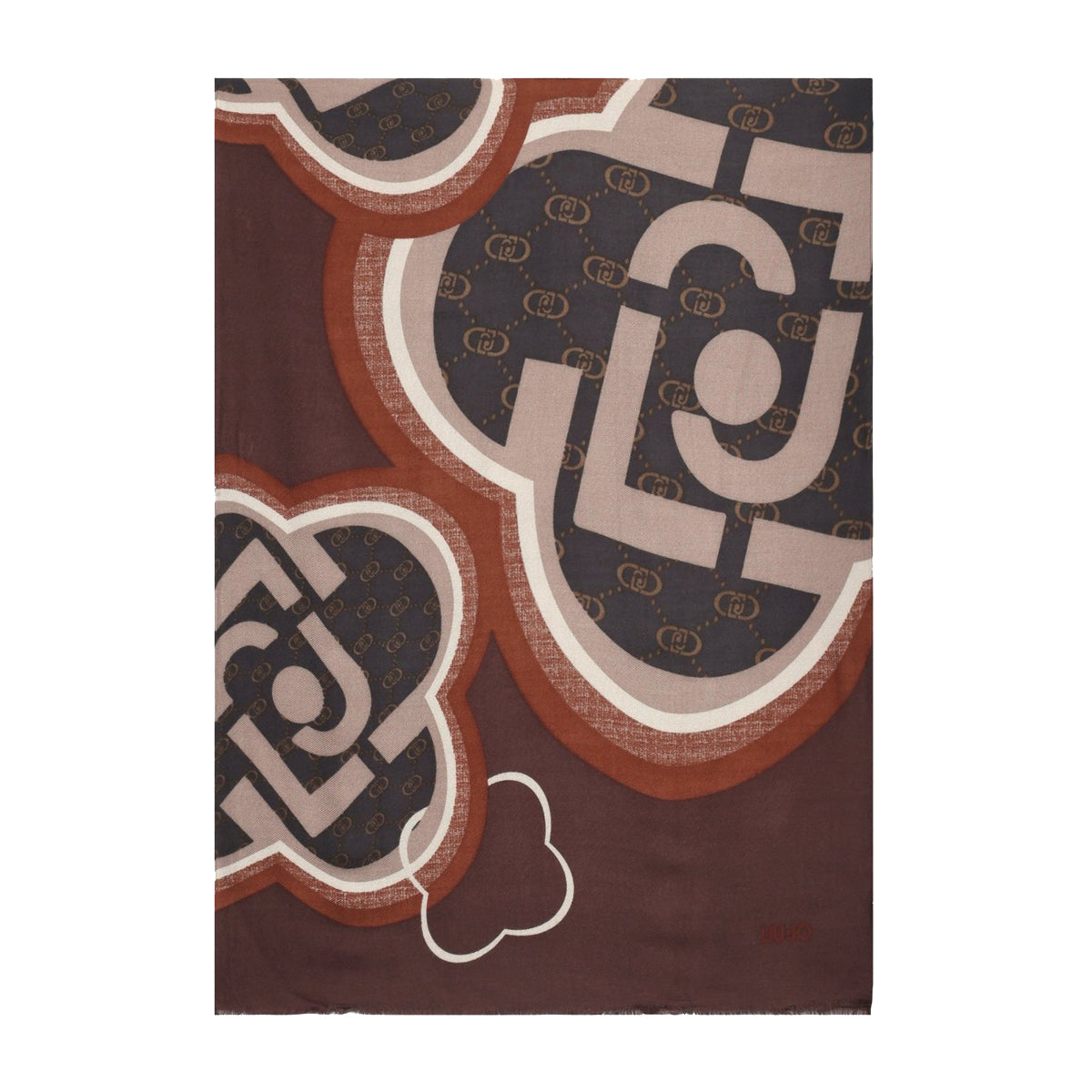 Liu Jo - Scarf with logo Naturale - 2F5082T0300 - NATURALE