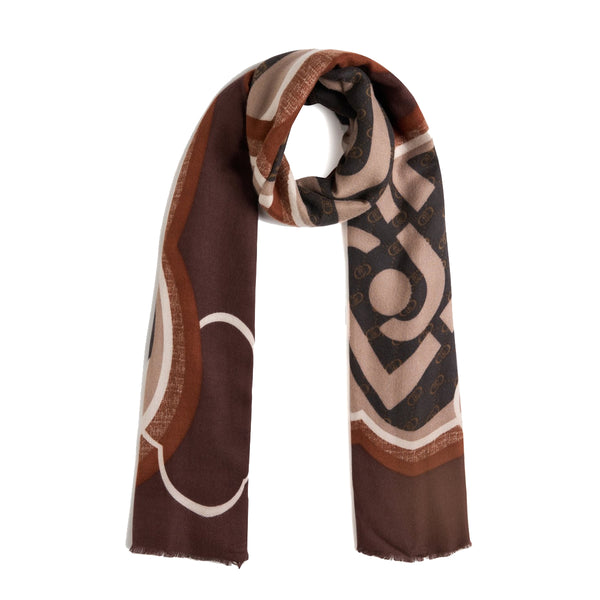 Liu Jo - Scarf with logo Naturale - 2F5082T0300 - NATURALE