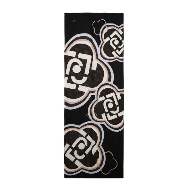 Liu Jo - Scarf with logo Nero - 2F5082T0300 - BLACK