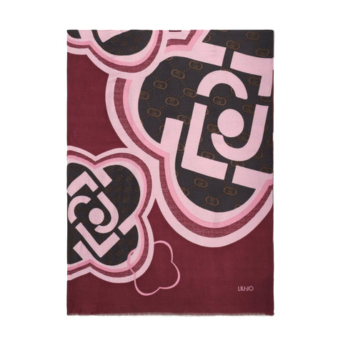 Liu Jo - Scarf with logo Red Wine - 2F5082T0300 - RED/WINE