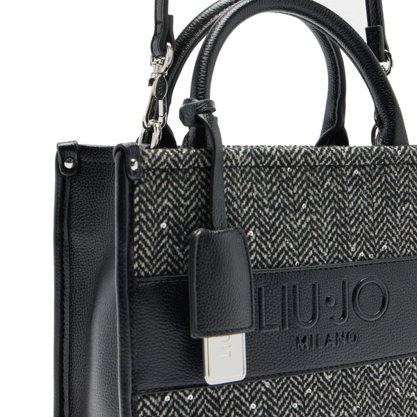 Liu Jo - Borsa a mano Piccola Tweed Black - AF5192T9112 - BLACK