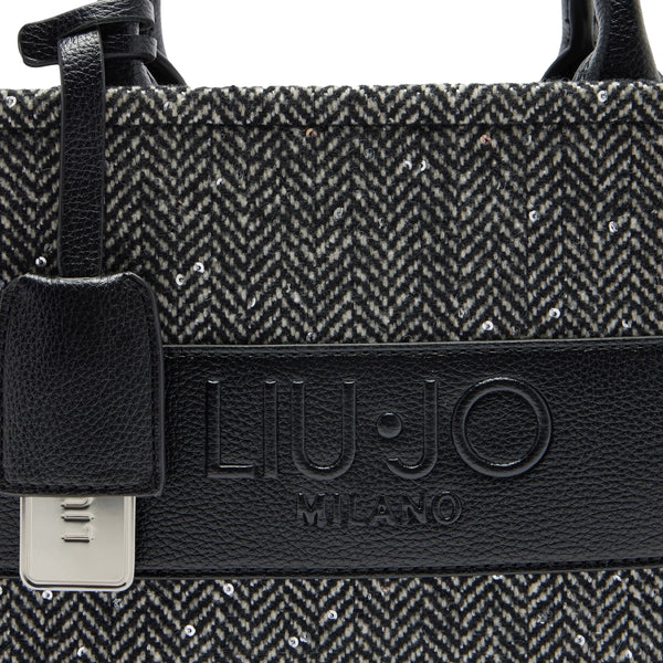Liu Jo - Borsa a mano Piccola Tweed Black - AF5192T9112 - BLACK