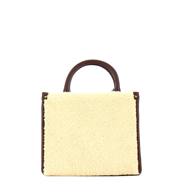 Liu Jo - Borsa a mano Piccola teddy Moro Light - AF5192E0692 - MORO/LIGHT