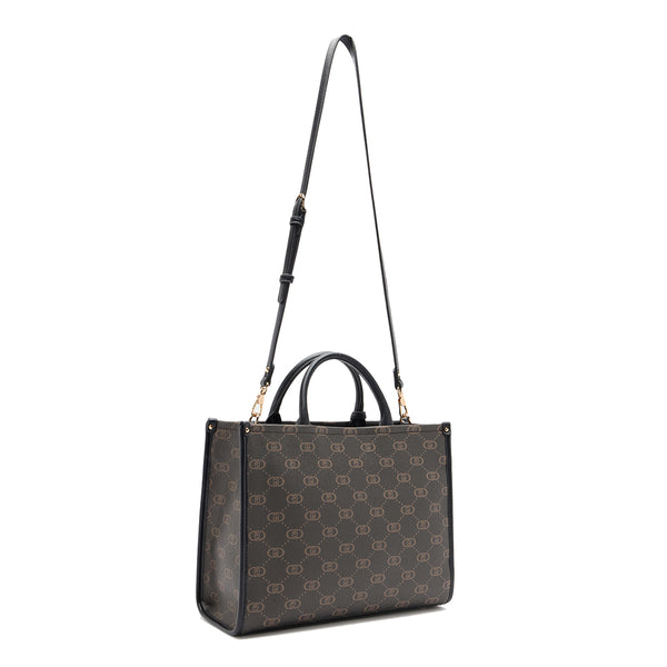 Liu Jo - Borsa a mano Media Monogram Black - AF5206E0668 - BLACK