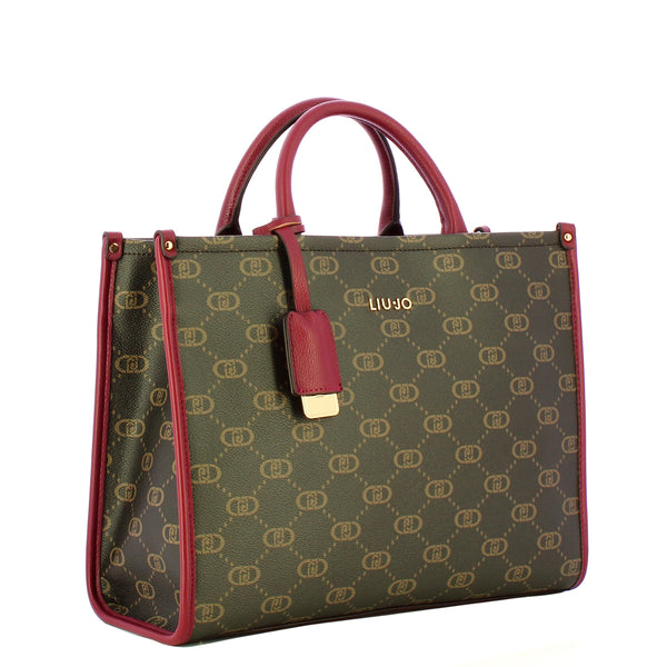 Liu Jo - Borsa a mano Media Monogram Red Wine - AF5206E0668 - RED/WINE