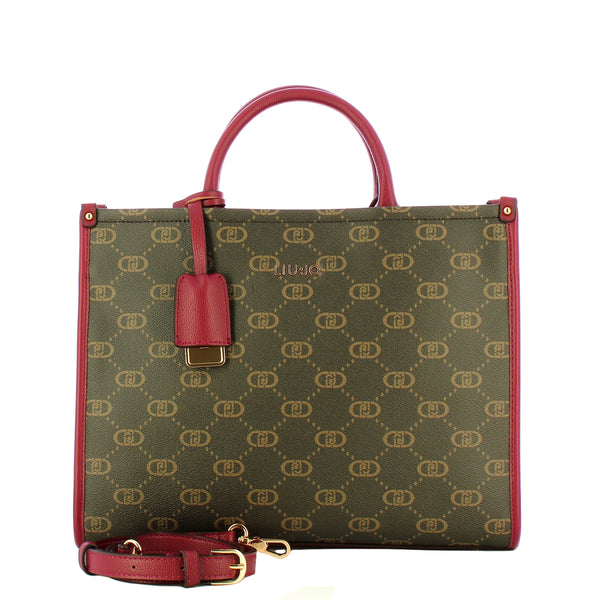 Liu Jo - Borsa a mano Media Monogram Red Wine - AF5206E0668 - RED/WINE