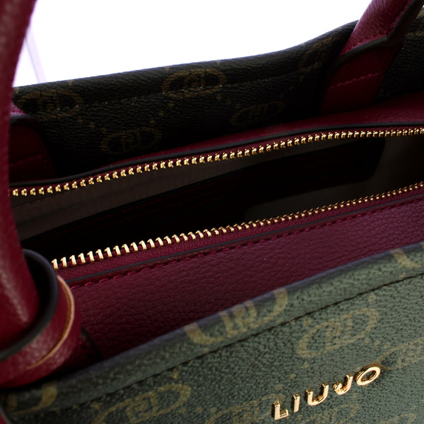 Liu Jo - Borsa a mano Media Monogram Red Wine - AF5206E0668 - RED/WINE